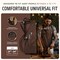 Chef, BBQ and Work Apron with Bottle Opener and Hand Towel - Durable 10oz Cotton Canvas, Brass Hardware and Cross Back Straps - For Men, Women, Grilling, and Cooking (Brown)